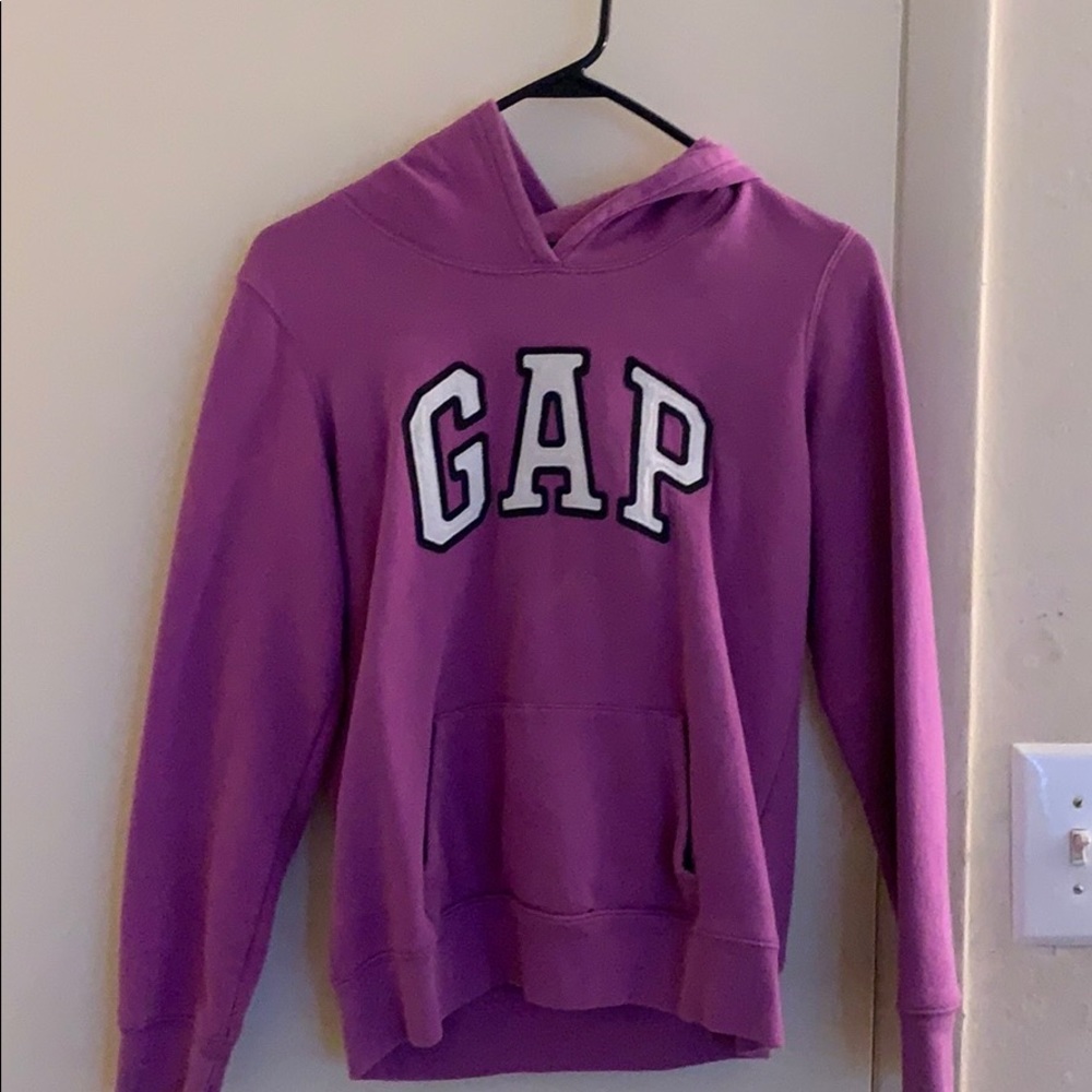 A GAP pull over hoodie.
